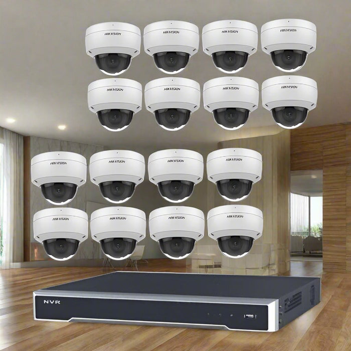 Hikvision CCTV Kit, AcuSense, 16 x 6MP Dome, 16CH NVR with 3TB HDD