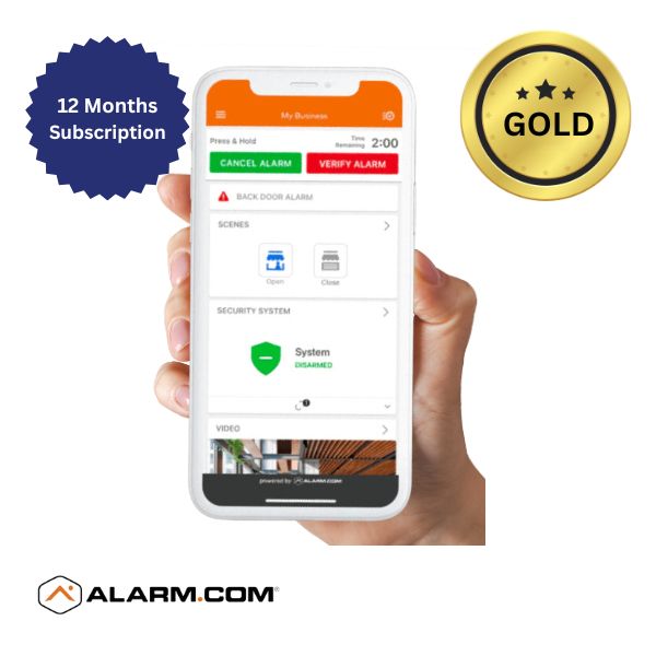 Alarm.com Residential Interactive Gold Service 12 Month Subscription