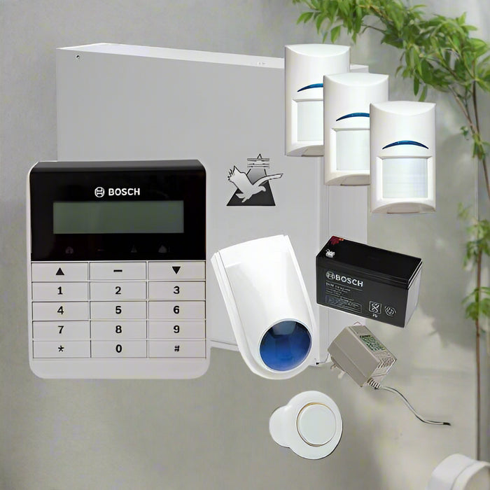 Bosch Solution 2000 Alarm System with 3 x Gen 2 Quad Detectors+ Text Code pad-Bosch-CTC Communications