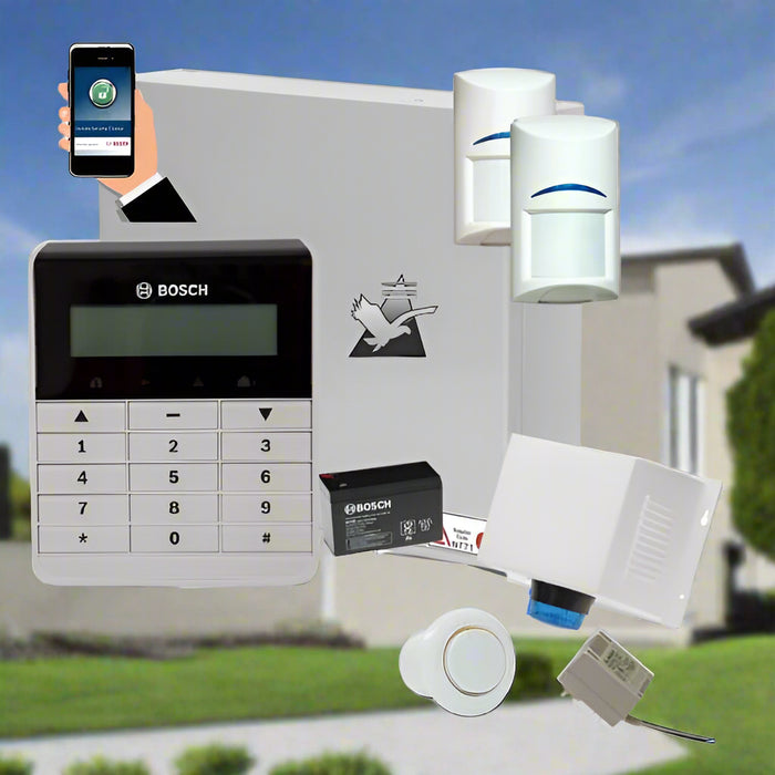 Bosch Solution 2000 Alarm System with 2 x Gen 2 Tritech Detectors+ Text Code pad-Bosch-CTC Communications