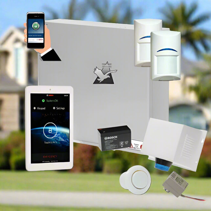 Bosch Solution 2000 Alarm System with 2 x Gen 2 Tritech Detectors+ 7" Touch Screen Code pad+ IP Module