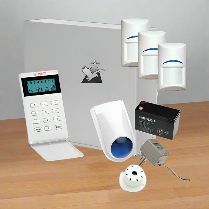 Bosch Solution 2000 Alarm System with 3 x Gen 2 Tritech Detectors+Icon Codepad