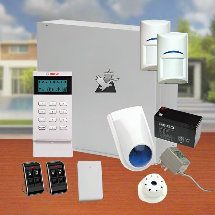 Bosch Solution 3000 Alarm System with 2 x Wireless detectors+ Icon Code pad + Remote Control Kit