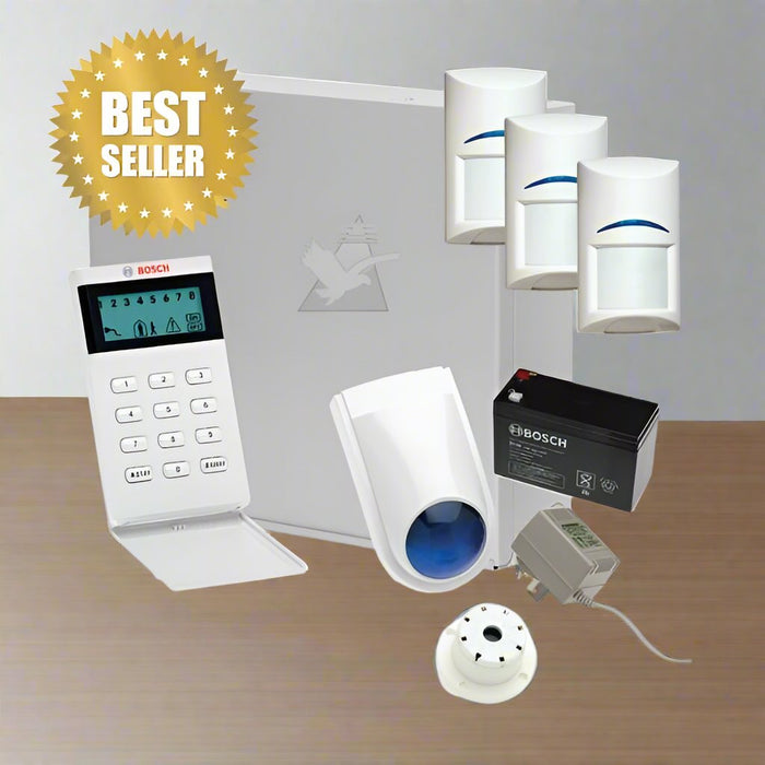 Bosch Solution 3000 Alarm System, 3 x Quad Detectors+ Icon Code pad