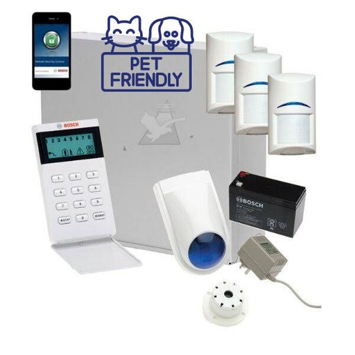 Bosch Solution 3000 Alarm System with 3 x Gen 2 Tritech Detectors+ Icon Code pad+ IP Module