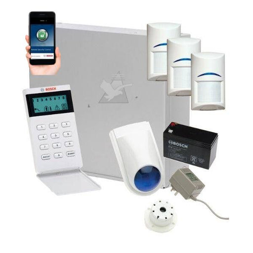 Bosch Solution 3000 Alarm System with 3 x Gen 2 Quad Detectors+ Icon Code pad+ IP Module