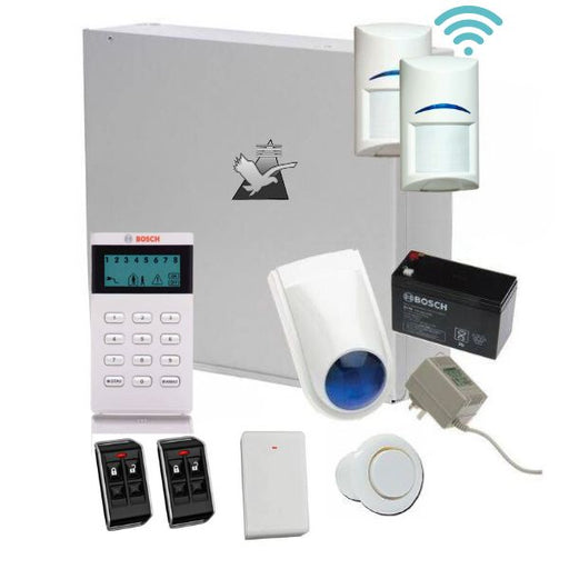 Bosch Solution 3000 Alarm System, Icon Code Pad, Wireless Detector Kit