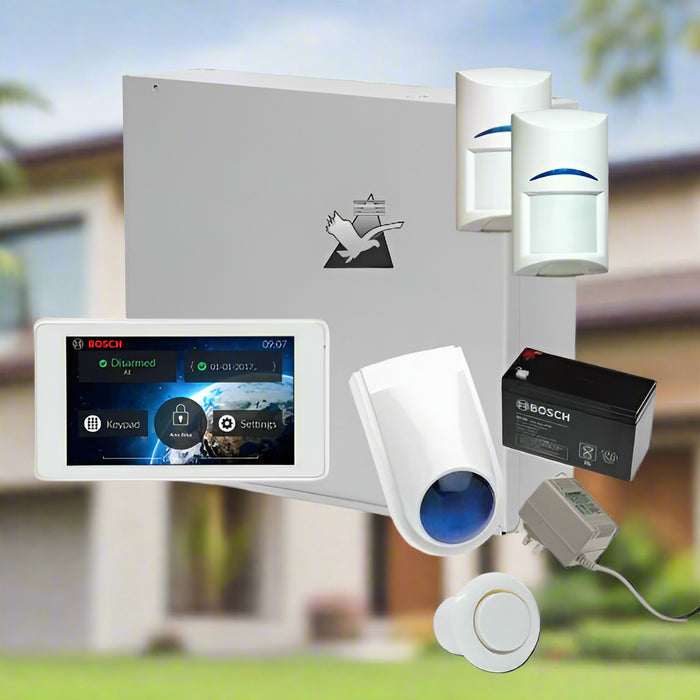 Bosch Solution 2000 Alarm System with 2 x Gen 2 Quad Detectors+ 5" Touch Screen