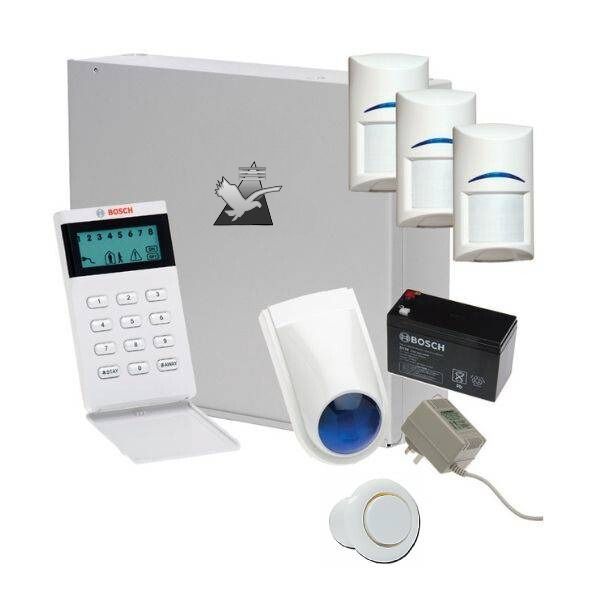 Bosch Solution 2000 Alarm System 3 x PIR Detectors Icon Codepad