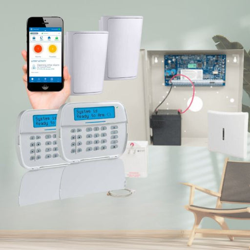 DSC Neo Wireless Home Alarm System, 2 Detectors, 2 Keypad kit