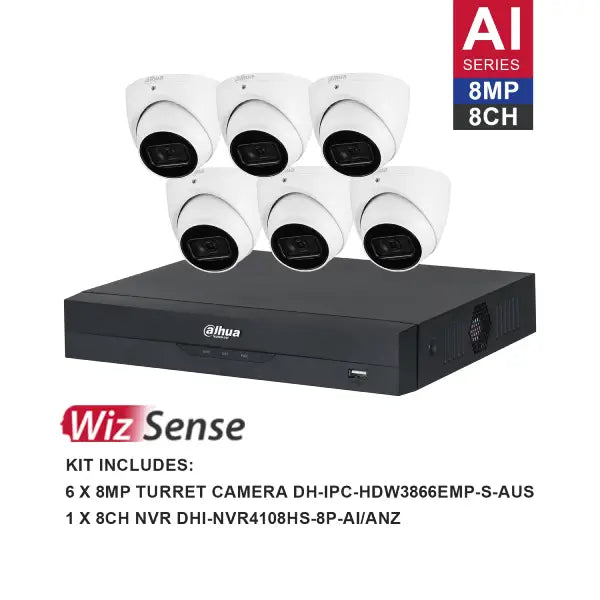 Dahua 8MP Surveillance Kit 8 Channel Kit, DH-K8086T