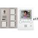 Aiphone GT-17V3 1 Apartment Multi Tenant 3.5" Video Intercom System Set(GT-1M3)