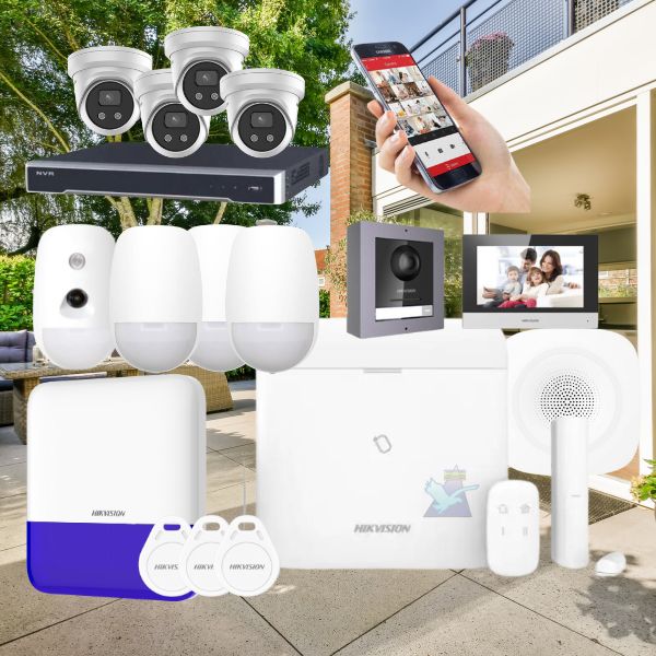 Hikvision Security Alarm, Intercom & CCTV Kit Bundle