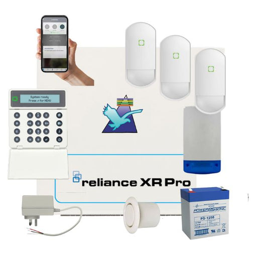 Hills Security Alarm System Reliance XRPro with Optex Detectors