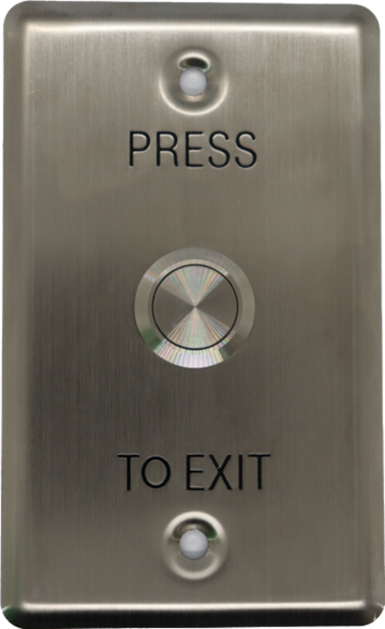 SMART Press to Exit, Anti-vandal Push Button Switch with Stainless Steel Plate, IP65