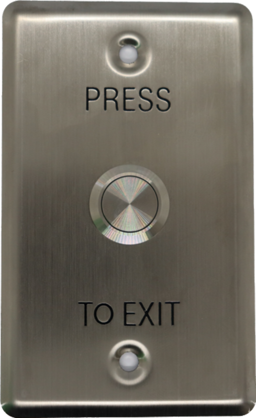 SMART Press to Exit, Anti-vandal Push Button Switch with Stainless Steel Plate, IP65