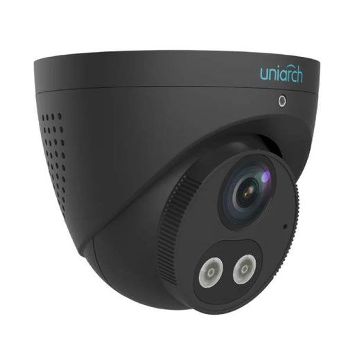 Uniarch 8MP HD Intelligent Light and Audible Warning Fixed Eyeball Network Camera BLACK, IPC-T1P8-AF28KC-B