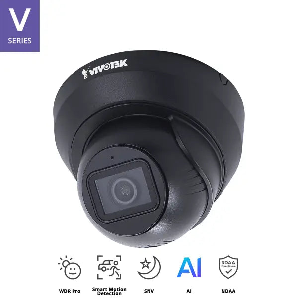 VIVOTEK 5MP FIXED TURRET BLACK CAMERA