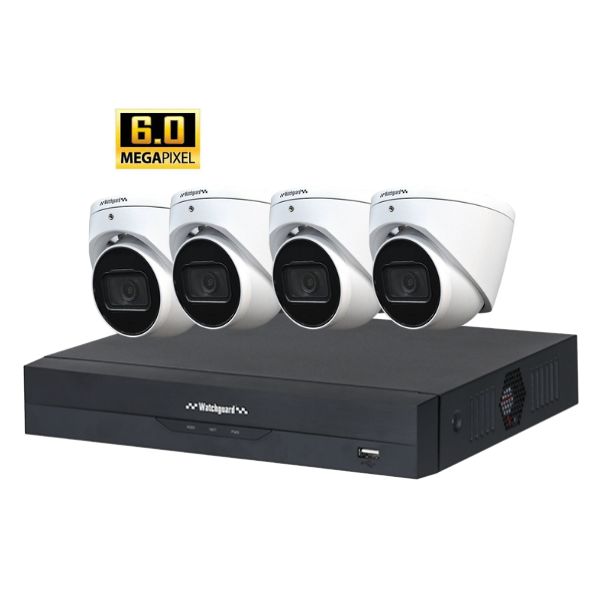 Watchguard LA-Series CCTV Kit, 6MP 4 Channel NVR, NVRKIT-LA462-4C