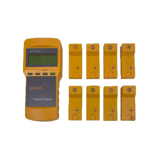 Cable tester, 8 PCS Dongles, tests UTP, STP, Cat 5e & Cat 6 cable, CT014A