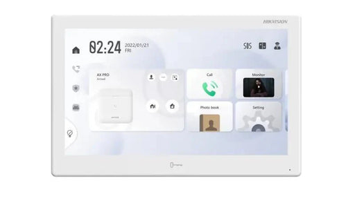 Hikvision IP Intercom, Gen 2, 10" Android Control Centre to Suit Intercom, AX Pro & CCTV, Wifi, POE, White (9510), All-in-one Indoor Station, DS-KH9510-WTE1-WHITE(B)-CTC Communications