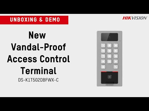 New Vandal-proof Access Control Terminal (K1T502) - Unboxing & Performance Demo