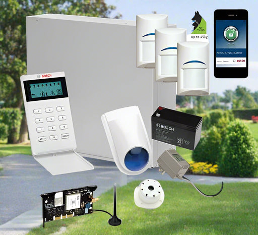 Bosch Solution 3000 Alarm System with 3 x Gen 2 Tritech Detectors+ Icon Code pad+GSM Module